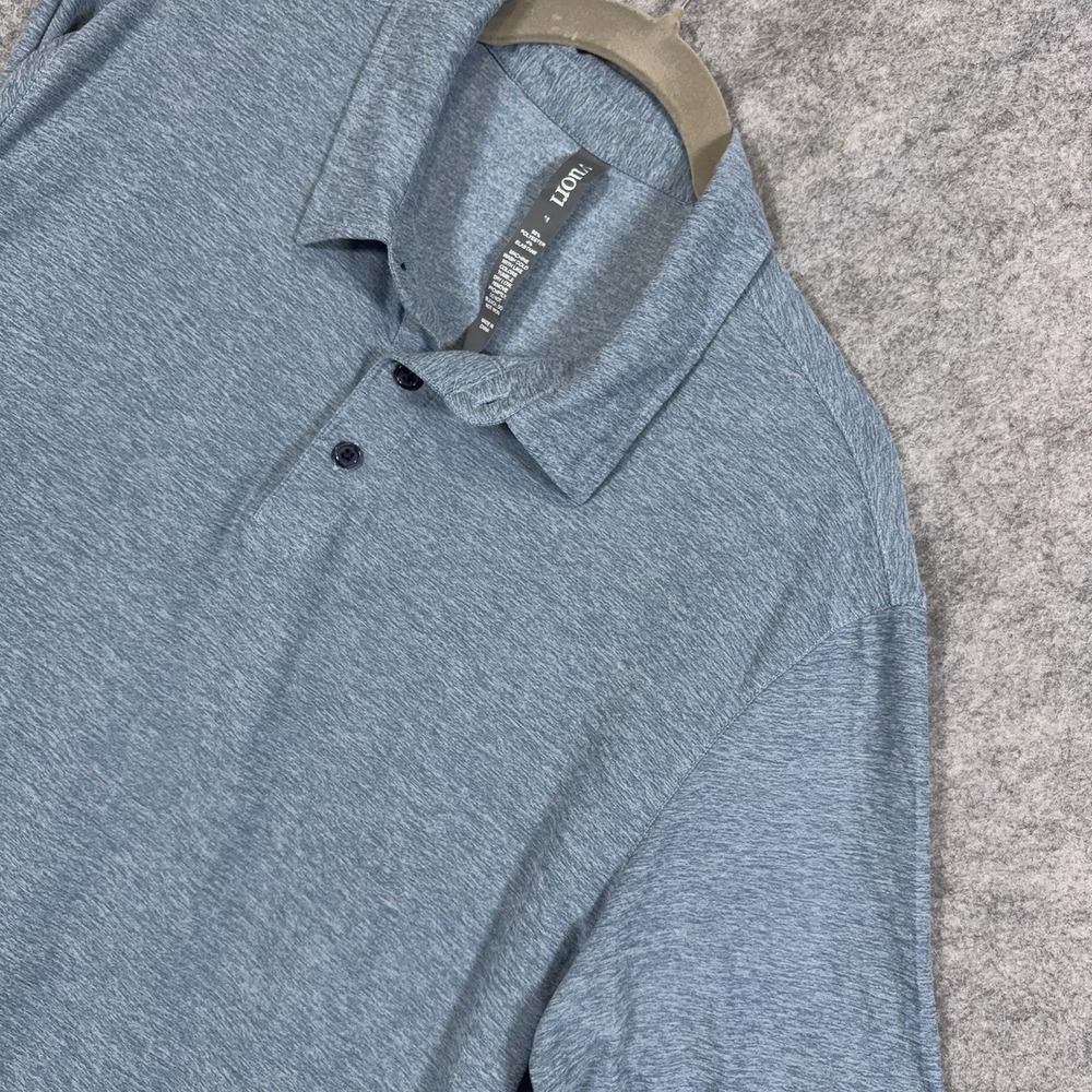 Vuori Strato Tech Polo Shirt Mens Sz M Blue Performance Stretch Lightweight